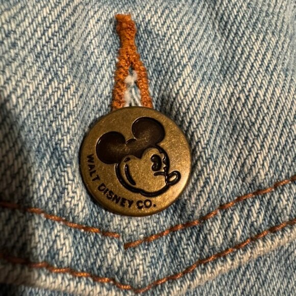 Vintage 90s Disney Mickey Mouse Denim Trucker Jacket Men’s S (Fits M) Almost New - Picture 8 of 10